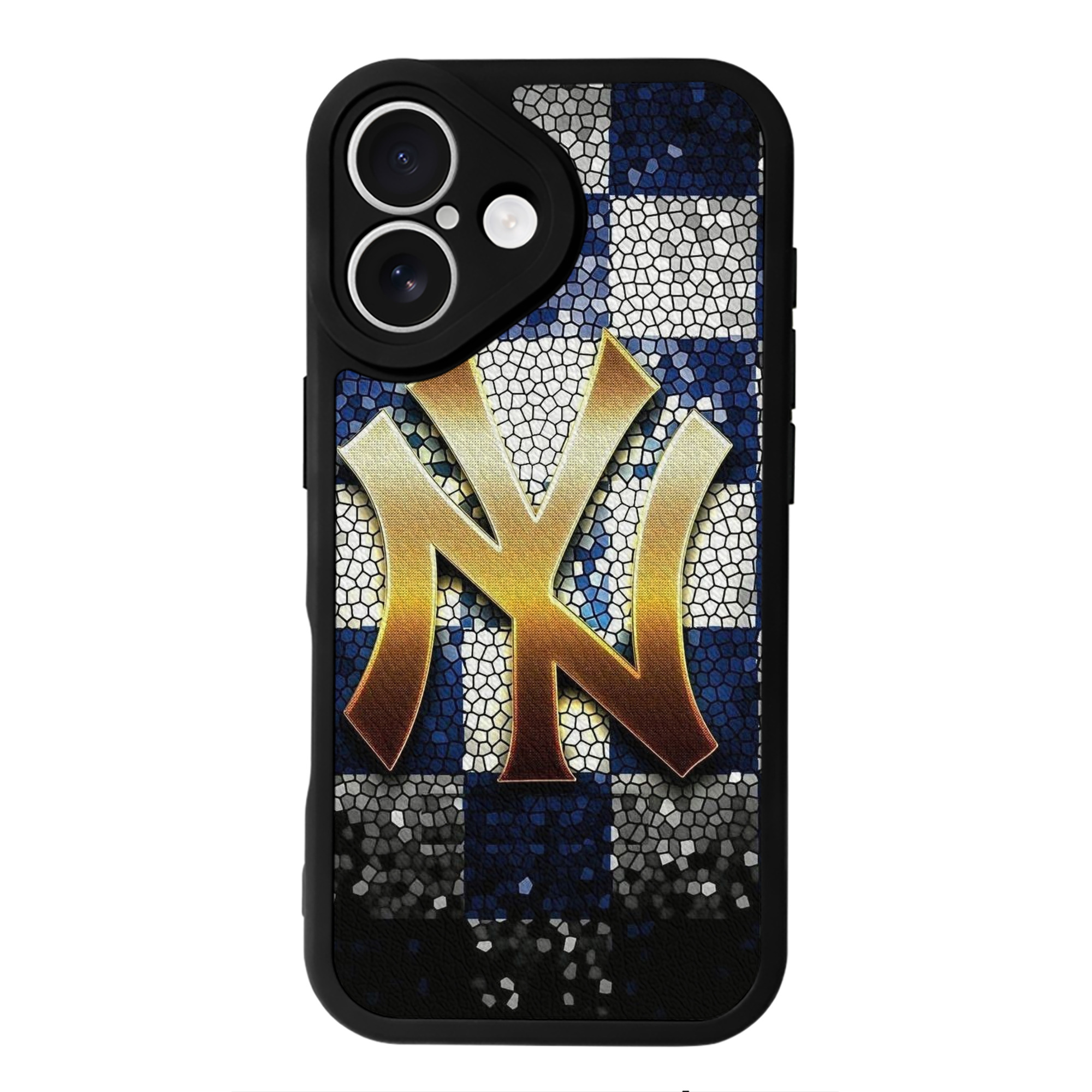 New York Yankees 129 IPhone 16 Silicone Leather Case – UV Print, Lambskin Texture – Perfect Fit, Wireless Charging Compatible, Scratch Resistant, Precise Cutouts – Stylish Protection For IPhone 16